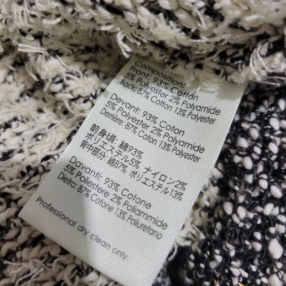 Phillip Lim Sweater Dress Black White Two Tone Sleeveless Tweed Knit Size Medium - Picture 9 of 12